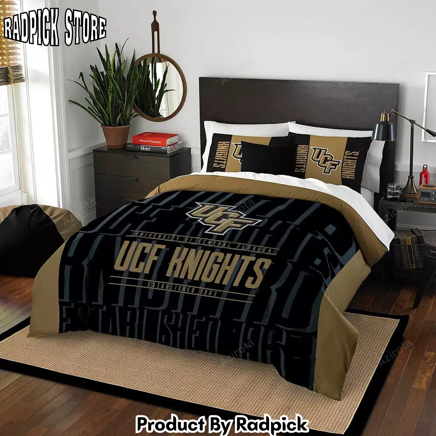 Radpick ucf knights bedding set rp327614